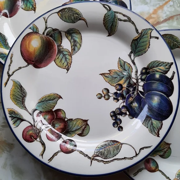 Set of 3 retired Pier 1 dinner plates - Picture 2 of 3